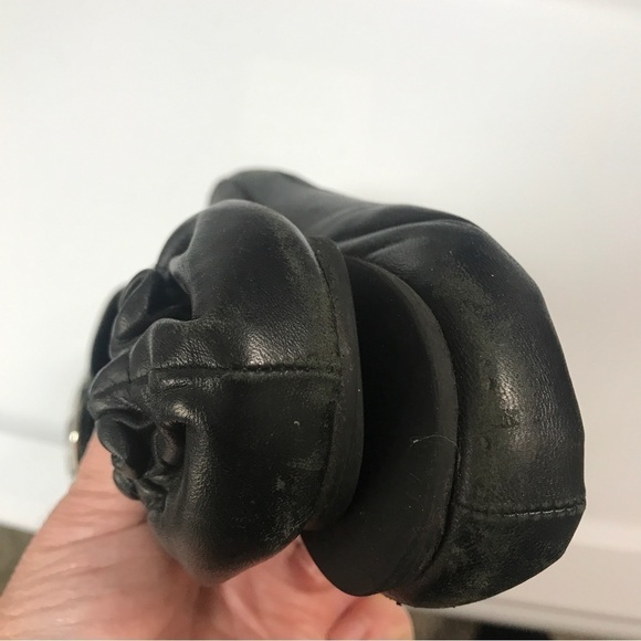 Tory Burch reva leather black  silver ballerina flats size 7M - Picture 10 of 12